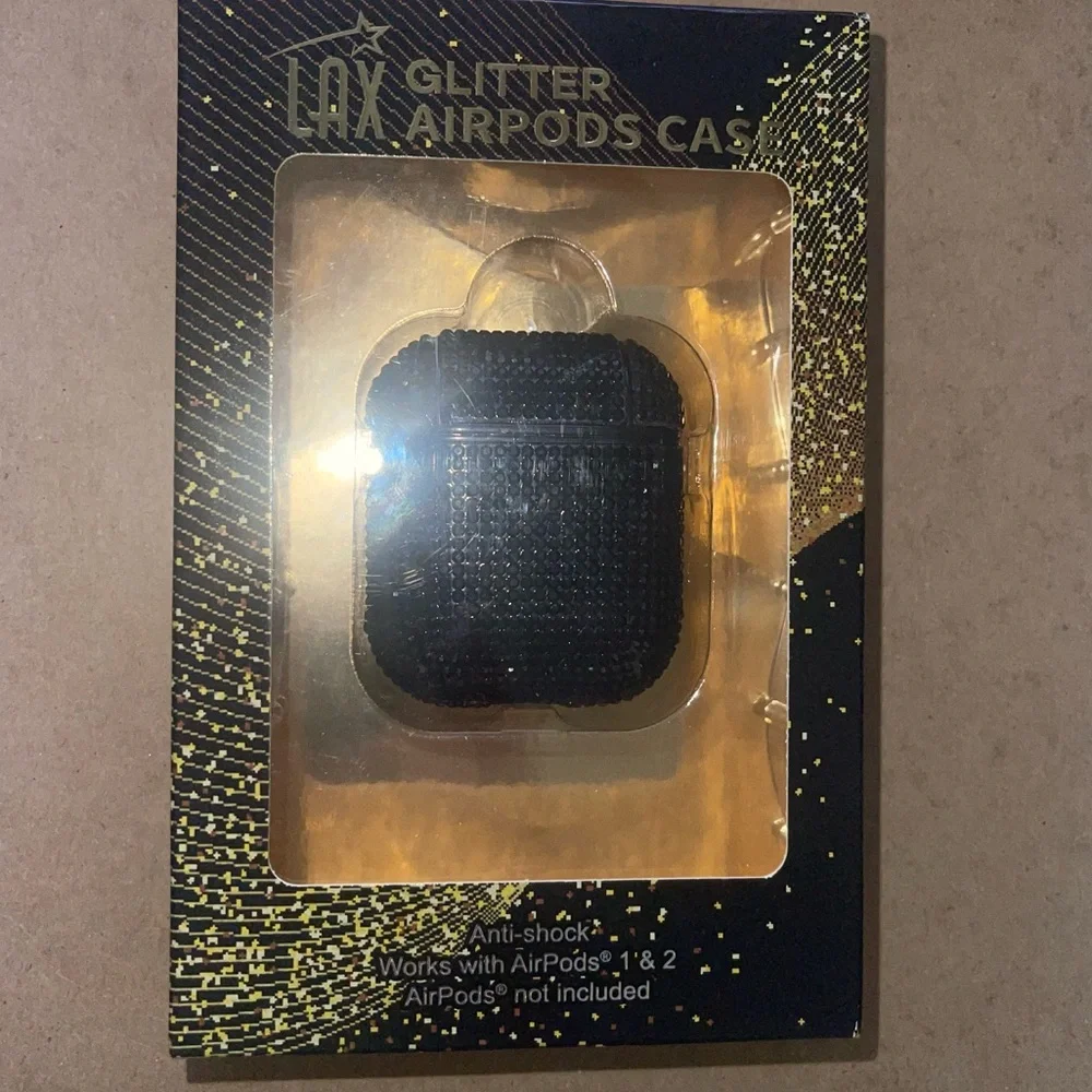 AirPods Black Rhinestone Cover New